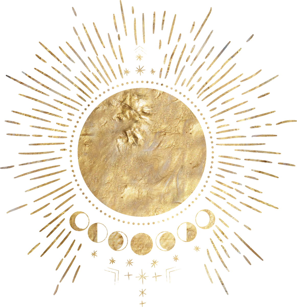 Gold Sun and Moon