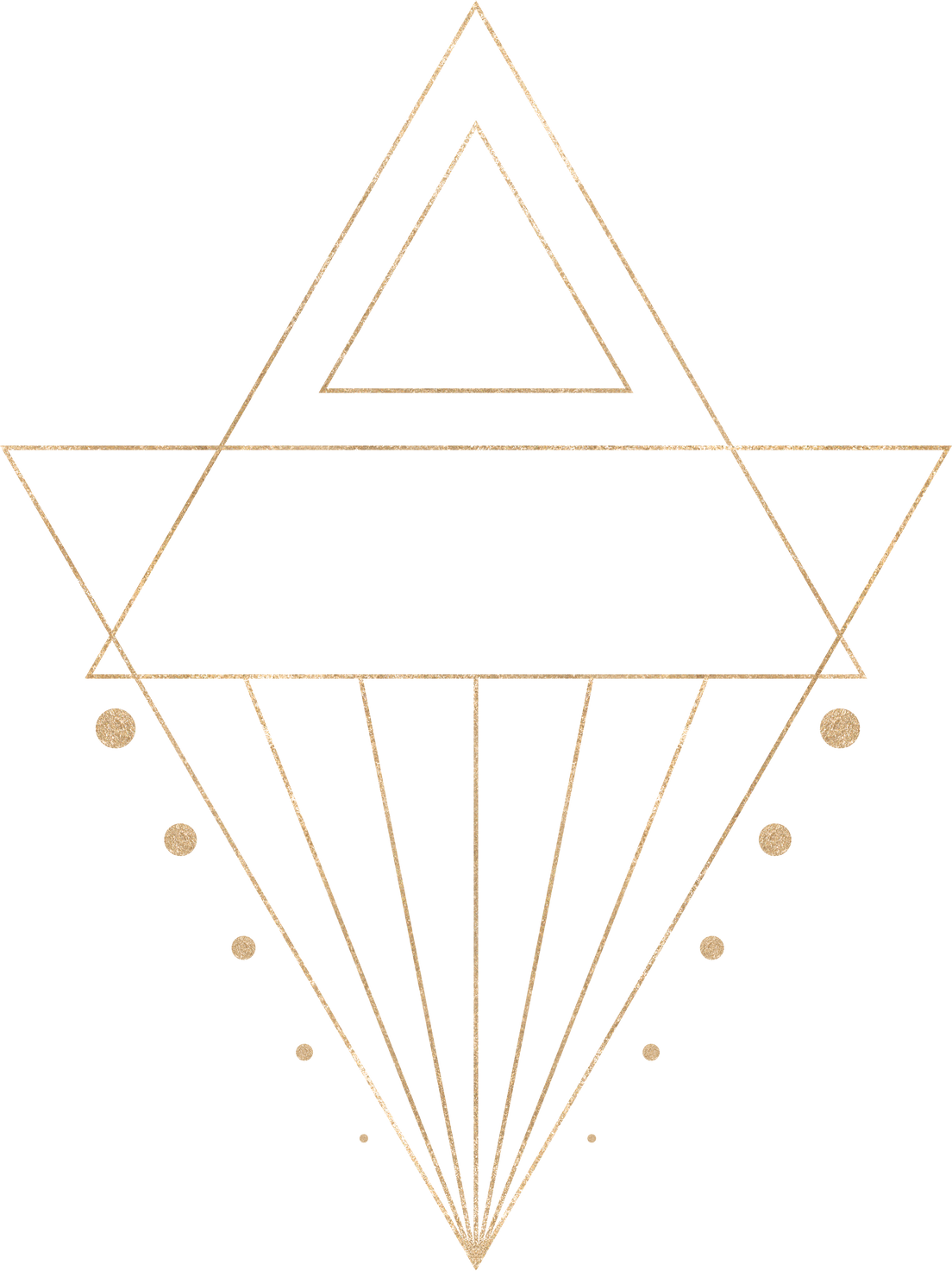 Bw Gold Geometric triangle